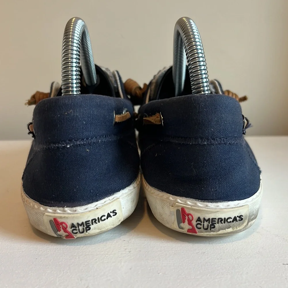 Sperry Women’s America’s Cup Navy Slip On Boat Shoes Size 8